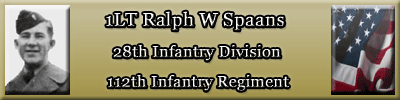 The story of 1LT Ralph W Spaans