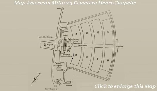 Map American Military Cemetery Henri-Chapelle